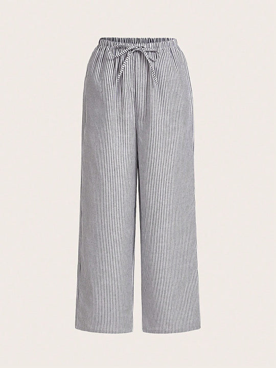 Damen Luftige Palazzo-Hose mit gemustertem Design R&B