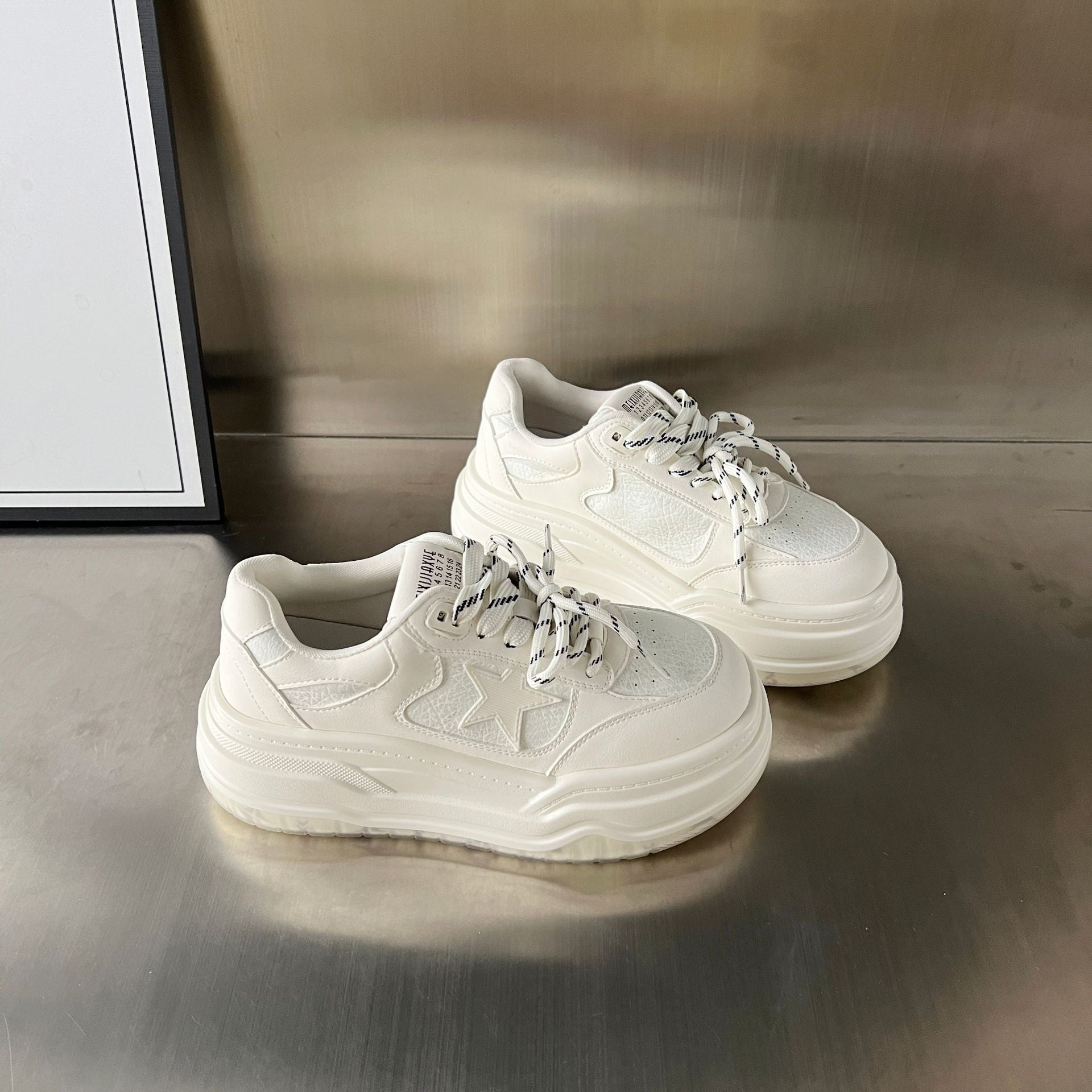 Damen Chunky Sneakers mit stabiler Plattform und atmungsaktiver Obermaterialbeschaffenheit R&B