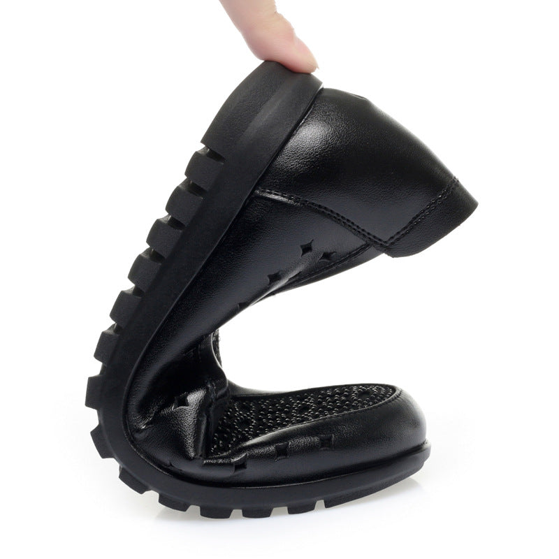 Damen Bequeme Mokassins mit atmungsaktiver Lochstruktur und modischem Schmuckdetail R&B