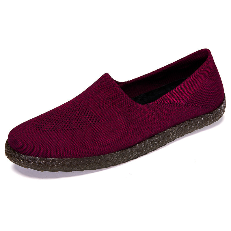 Damen Bequeme und atmungsaktive Slip-On Sneakers mit elastischem Obermaterial