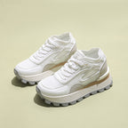 Damen sportliche Sneakers mit atmungsaktiver Mesh-Oberfläche und dämpfendem Sohlenprofil R&B