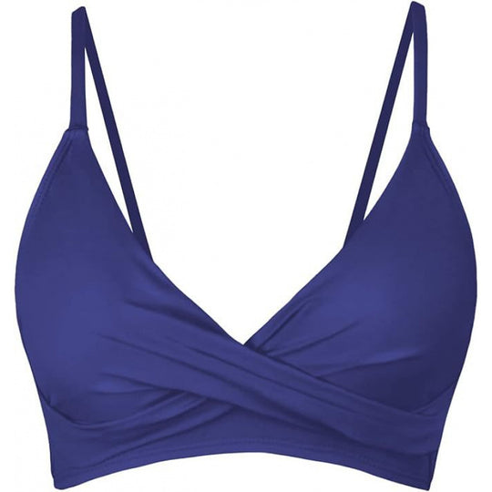 Damen Sportliches Bikini-Oberteil mit Wickel-Design R&B