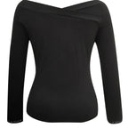 Damen Off-Shoulder Body mit eleganten Strassdetails R&B