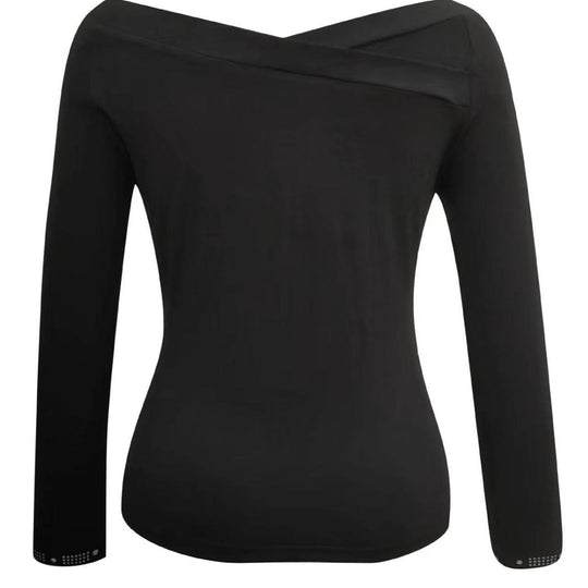 Damen Elegantes Oberteil mit schulterfreiem Design und funkelnden Strassdetails R&B