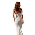 Damen Fließendes Maxikleid mit asymmetrischem Schnitt und eleganter Drapierung R&B