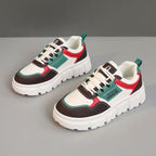 Damen Modische Chunky Sneakers mit robuster Profilsohle und atmungsaktiver Obermaterialstruktur R&B