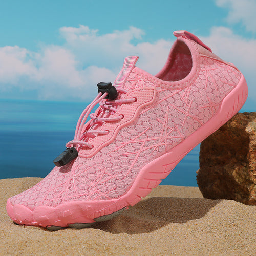 Damen Aquaschuhe mit elastischem Schnellschnürsystem und atmungsaktivem Obermaterial R&B