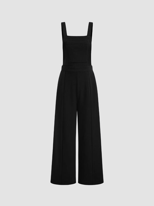 Damen Overall mit weitem Bein und praktischen Taschen R&B