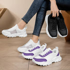 Damen Sportliche Mesh-Sneaker mit dämpfender Sohle