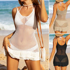 Damen Häkel-Strandkleid mit flexiblem Schnitt EB