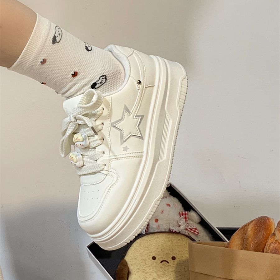 Damen Plateau-Sneaker mit individuell gestaltbaren Schnürsenkeln R&B