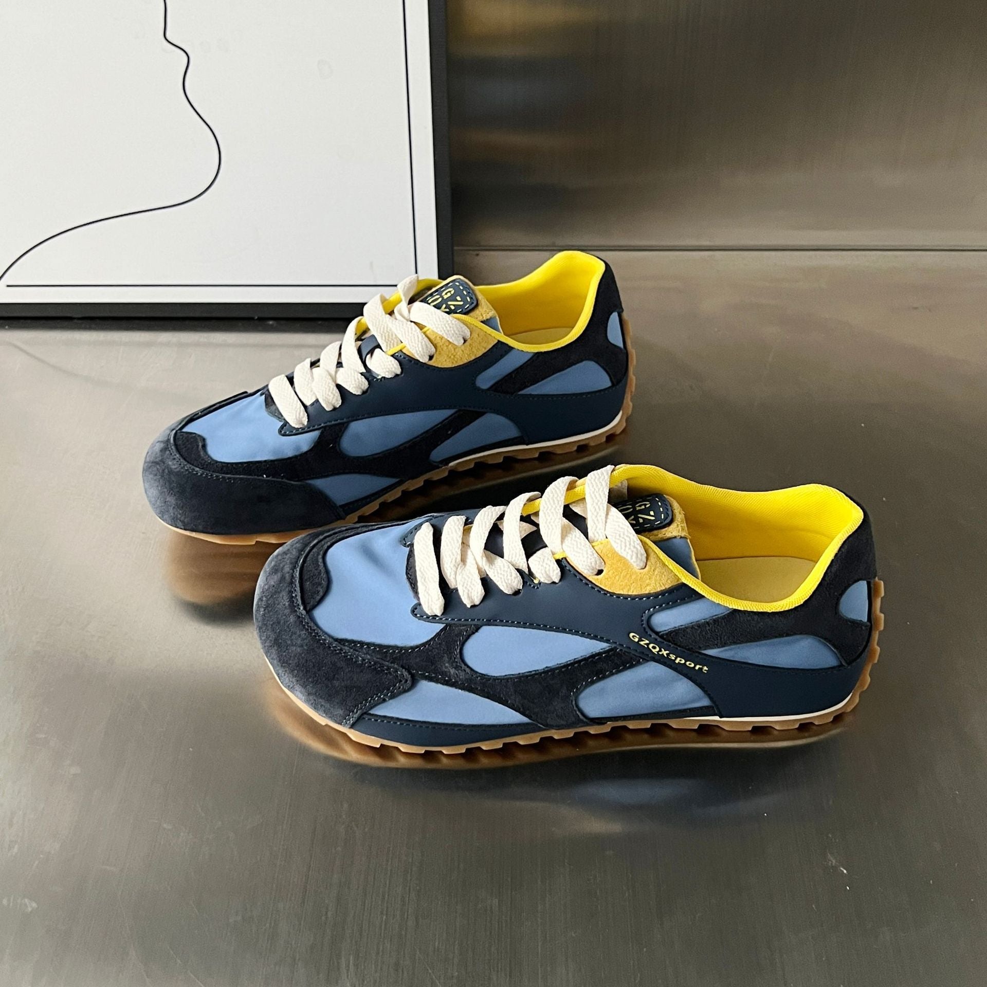 Damen Sportliche Freizeit-Sneaker mit atmungsaktiver Mesh-Oberfläche und stabiler Gummisohle R&B
