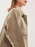 Damen lässige Oversized-Jacke R&B