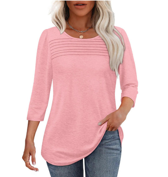 Damen Elegant geschnittenes Oberteil mit gerafften Details R&B