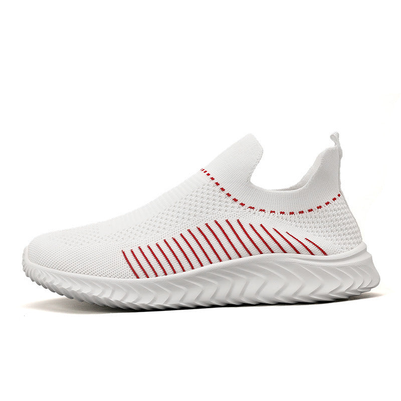 Damen Atmungsaktive Slip-On Sneakers mit elastischem Obermaterial und flexiblem Knöchelschutz R&B