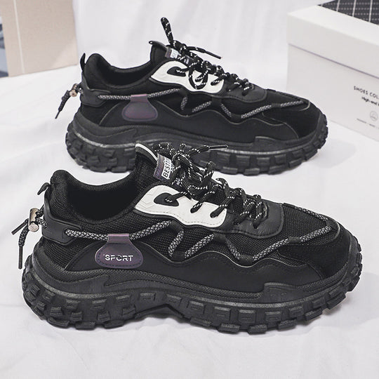 Damen Sportliche Chunky Sneakers mit rutschfester Profilsohle und atmungsaktivem Obermaterial R&B