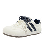 Damen Sportliche Retro Sneakers mit floralem Muster und bequemer Dämpfung