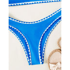 Damen Bikini-Set mit raffiniertem geometrischem Schnitt und verstellbaren Trägern R&B