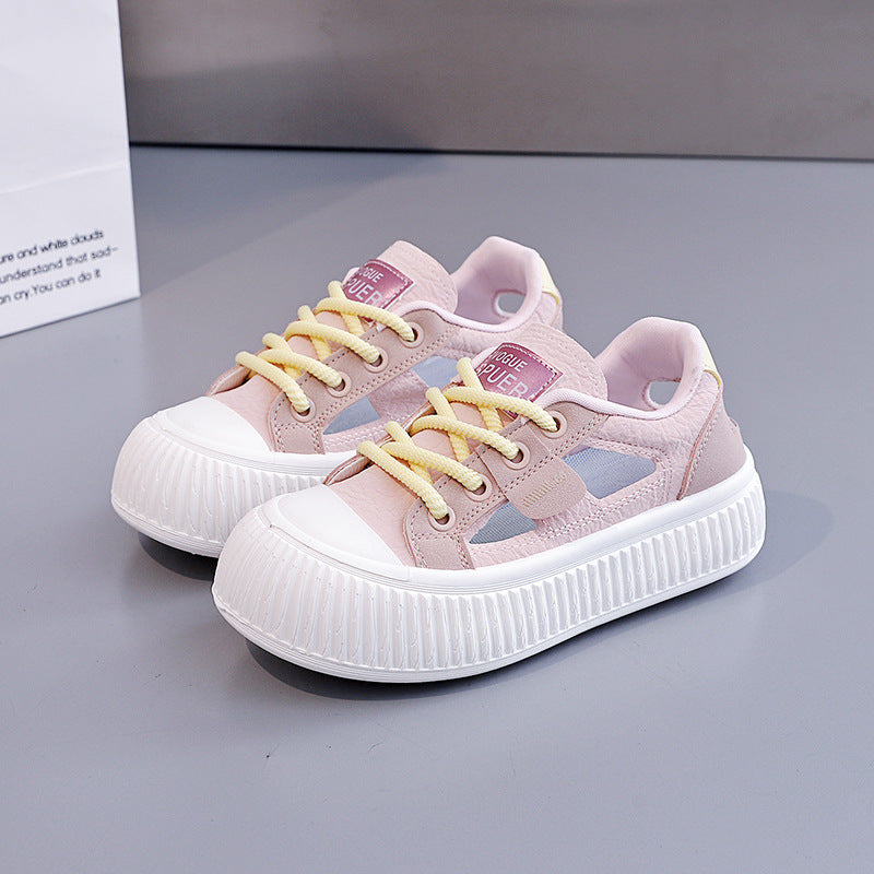 Damen modische Sneakers mit hochgezogener Sohle und atmungsaktiver Struktur R&B
