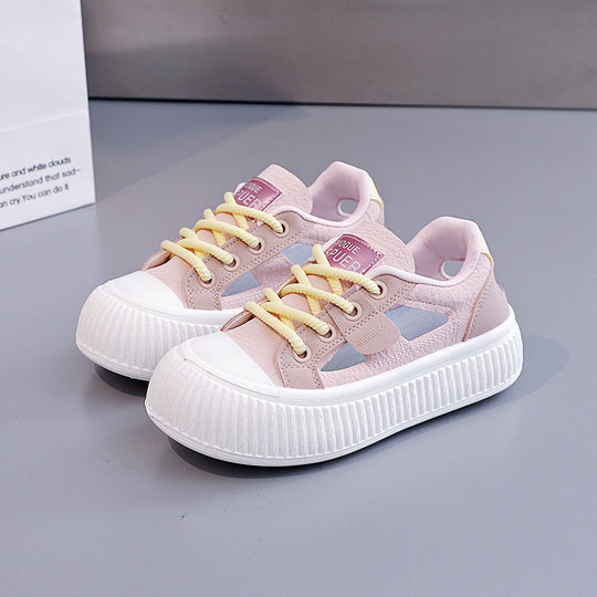 Damen modische Sneakers mit hochgezogener Sohle und atmungsaktiver Struktur R&B