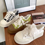 Damen Chunky Sneakers mit individuellen Fransen-Details und dämpfender Sohle R&B