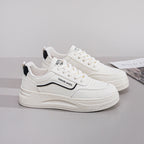 Damen Modische Sneakers mit dicker Laufsohle und atmungsaktiver Oberflächenstruktur R&B