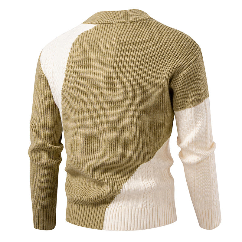 Herren modischer Strickpullover mit einzigartigem Kabeldesign R&B