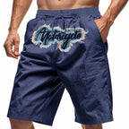 Herren lässige Komfort-Shorts mit verstellbarem Kordelzug und praktischen Seitentaschen R&B