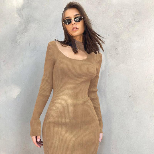 Damen Figurumspielendes Maxikleid mit schulterfreier Raffung R&B