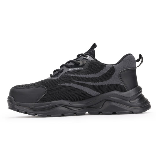 Herren Sicherheits-Laufschuhe mit atmungsaktiver Mesh-Oberfläche und rutschfester Sohle R&B