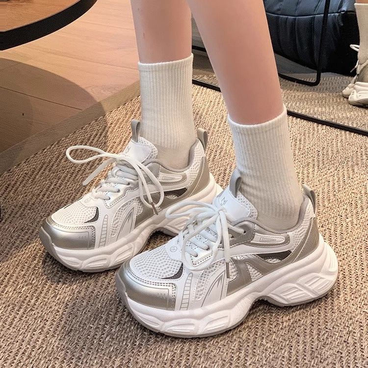 Damen Bequeme Sport Sneakers mit atmungsaktivem Obermaterial und dämpfender Sohle R&B