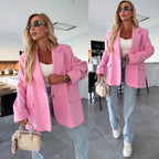Damen oversized Blazerjacke mit modernem Schnitt und nachhaltigen Materialien