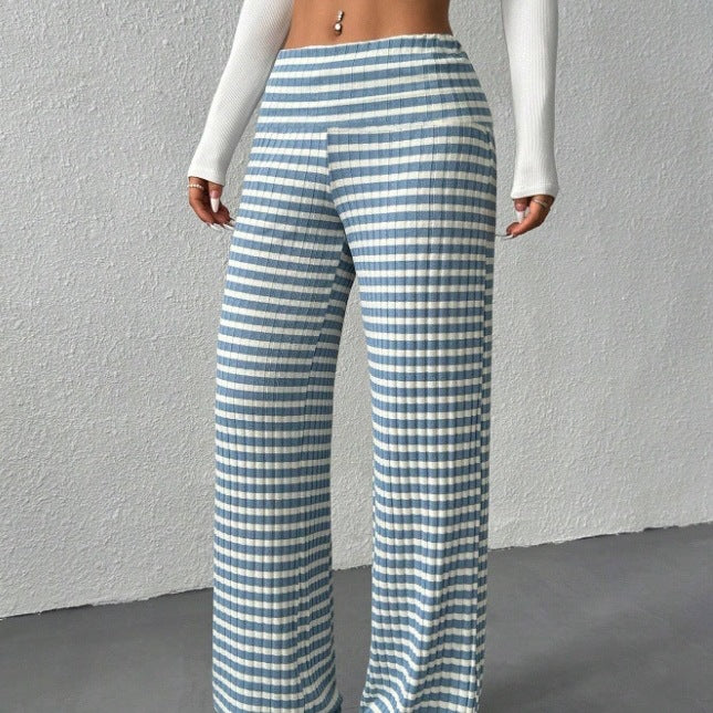 Damen weite Streifenhose R&B