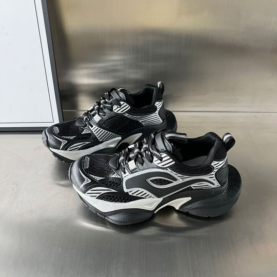 Damen Sportliche Chunky Sneakers mit atmungsaktivem Mesh-Obermaterial und stabiler Sohle R&B