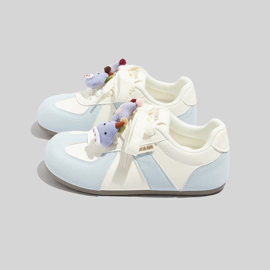 Damen Sneakers mit tierischen Applikationen und bequemer Dämpfung R&B