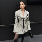 Damen Modischer Couture-Blazer R&B