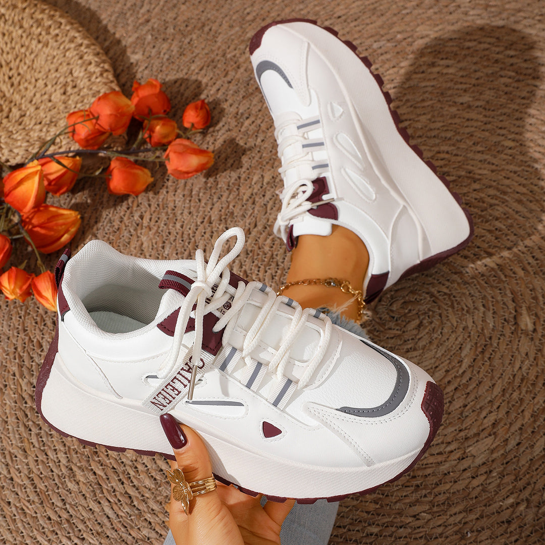 Damen Sportliche Sneaker mit atmungsaktiven Einsätzen R&B