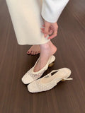 Damen Slingback-Pumps mit elegantem Netzdesign R&B