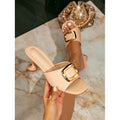 Damen Glamouröse Mules mit elegantem Metallakzent R&B