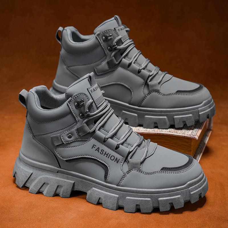 Damen Sportliche High-Top Sneakers mit robustem Design und rutschfester Sohle R&B
