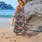 Damen Maxikleid mit einzigartigen Schmetterlingsdruck R&B