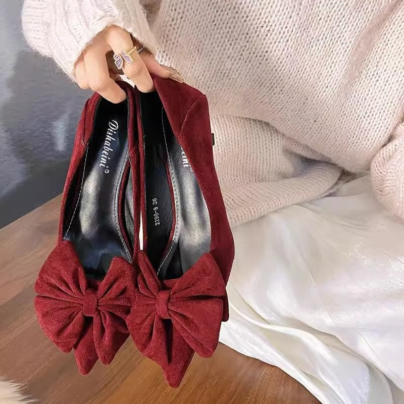 Damen elegante Pumps mit raffinierten Schleifenakzenten R&B