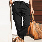 Damen Cargo-Hose mit elastischem Bund und praktischen Taschen R&B