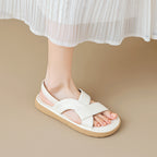 Damen bequeme Riemensandalen mit flexiblem Fußbett und anpassbarem Riemen