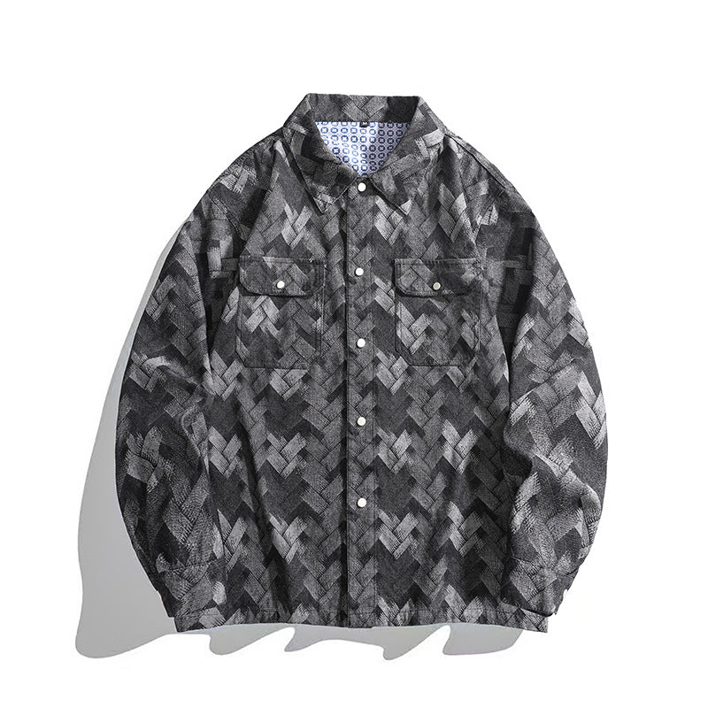 Herren lässige Overshirt R&B