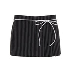 Damen Shorts mit schickem Streifenmuster und elastischem Bund R&B