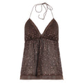 Damen glamouröses Top mit Paillettenverzierung R&B