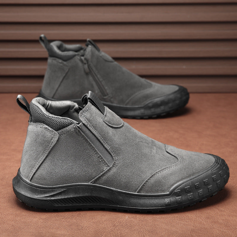 Damen Bequeme und modische Stiefel mit Reißverschluss R&B