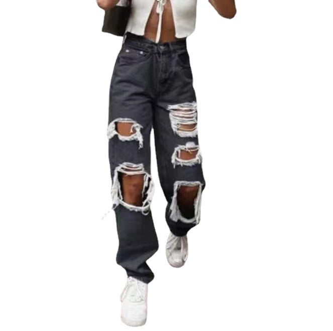 Damen Destroyed Jeans R&B