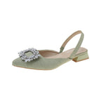 Damen Slingback-Pumps mit funkelndem Strass-Akzent R&B